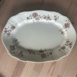 RARE Antique Colonial Pottery Millais Tranferware Platter Stoke England